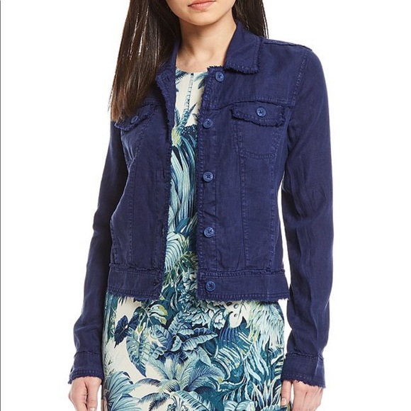 Tommy Bahama Two Palm Raw Edge Point Collar Jacket - Picture 4 of 12